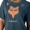 T-SHIRT DAMSKI FOX IMAGE PRINT DEEP COBALT M